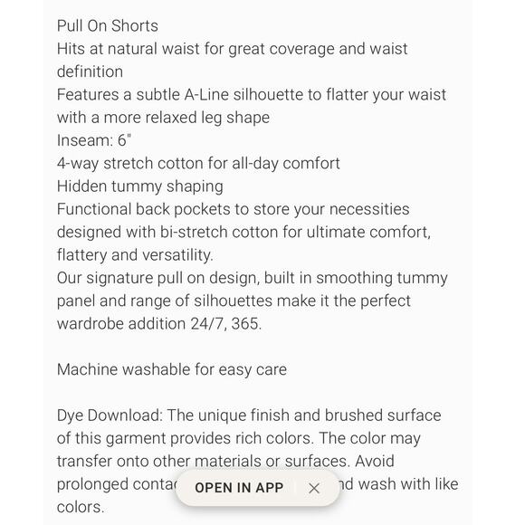 Spanx on the go 6" black pull on shorts  size L Tummy smoothing minimalist - Picture 8 of 8